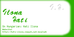 ilona hati business card